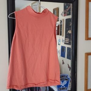 Modcloth mock neck sleeveless shirt